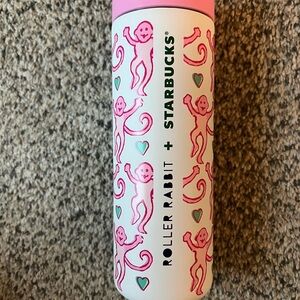 Starbucks Pink and White Tumbler